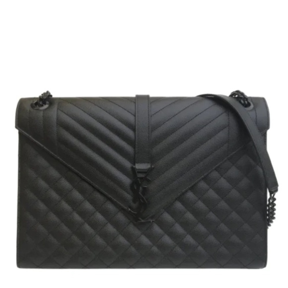 NWT!!! YSL SAINT LAURENT Large Tri-Quilted Matelasse Grain de Poudre MSRP$3300 - Picture 1 of 14